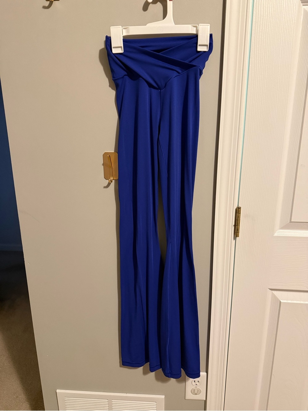 Aerie Women's High-Waist Wide Leg Yoga Pants - Cobalt Blue